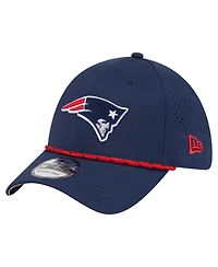 New Era Men's Navy New England Patriots Perforated 39THIRTY Flex Hat