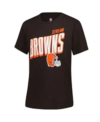 Outerstuff Big Boys and Girls Cleveland Browns The Mix Combo T-Shirt Set
