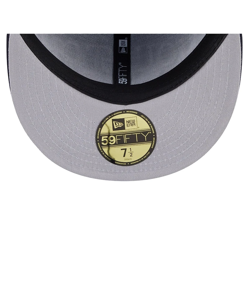 New Era Men's Navy Houston Texans Oversized 59FIFTY Fitted Hat