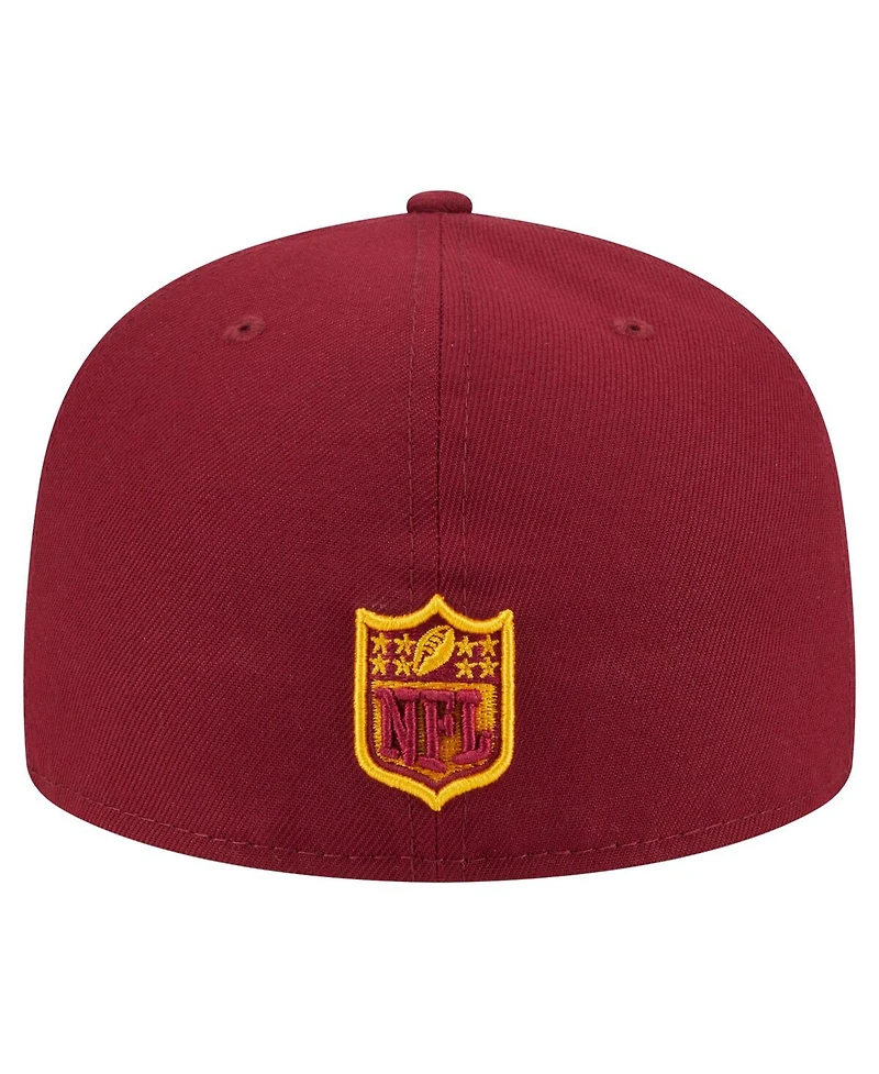 New Era Men's Burgundy Washington Commanders Oversized 59FIFTY Fitted Hat