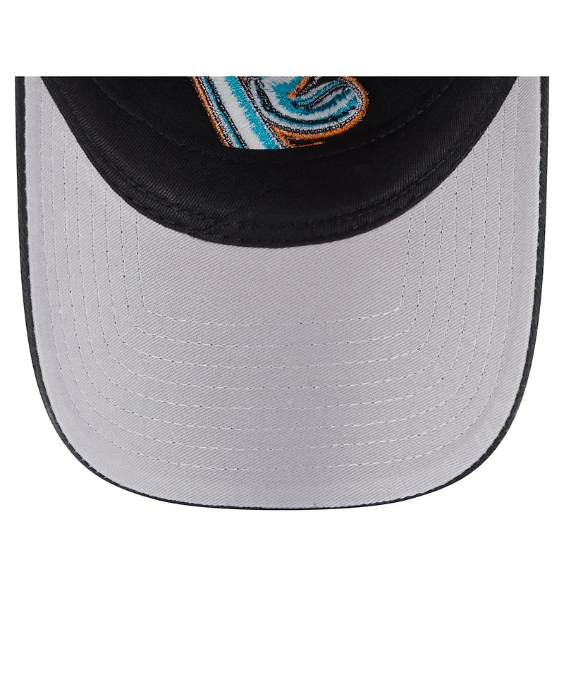 New Era Men's Black San Jose Sharks Deceptor 9TWENTY Adjustable Hat