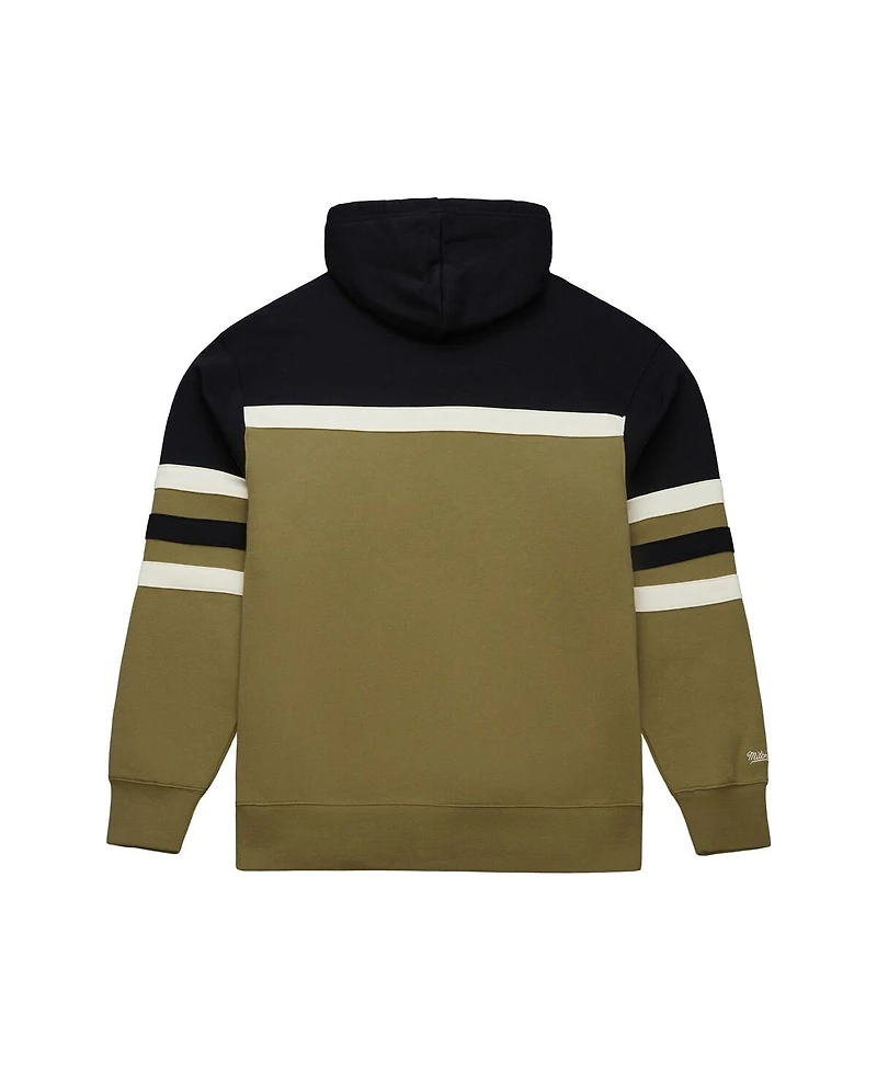 Mitchell & Ness Men's Olive San Francisco 49ers Logo Head Coach Hoodie
