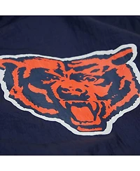 Mitchell Ness Men's Navy Chicago Bears Logo Playmaker Full-Zip Windbreaker Jacket
