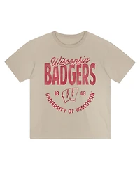 Outerstuff Toddler Tan Wisconsin Badgers News Flash T-Shirt