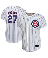 Nike Big Boys and Girls Seiya Suzuki White Chicago Cubs Home Game Jersey