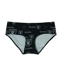 Concepts Sport Women's Black Las Vegas Raiders Mosaic Allover Print Knit Panty