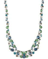 Givenchy Glass Stone Extender Drama Frontal Necklace