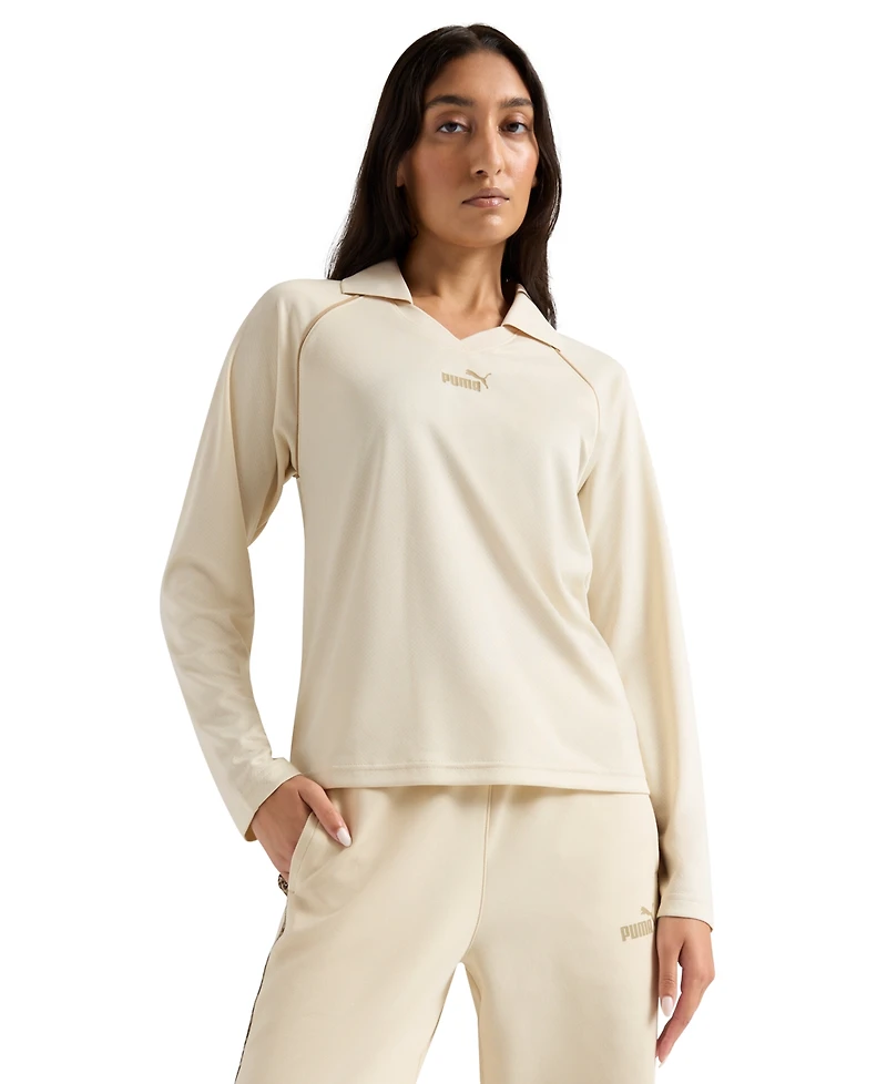 Puma Women's Essential Animal Long Sleeve Jersey Top