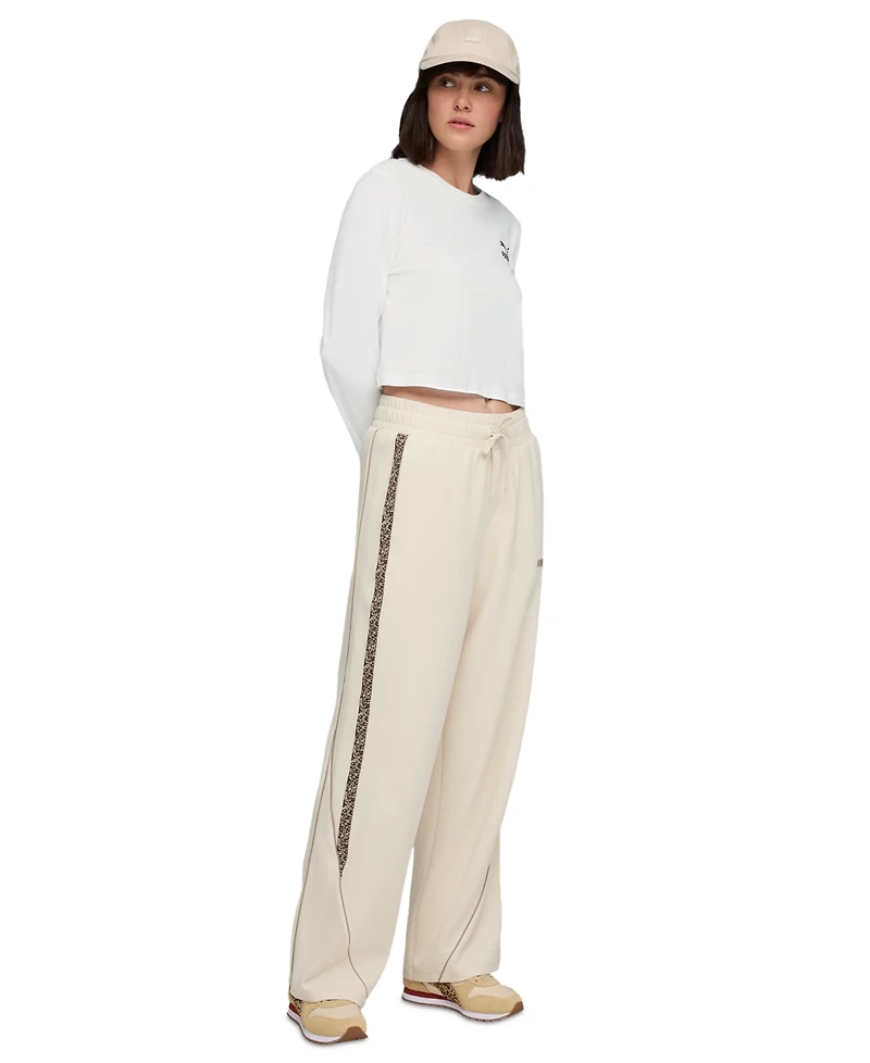 Puma Women's Essential Animal Straight-Leg Pants