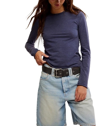 Free People Women's Nova Crewneck Long-Sleeve Top