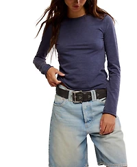 Free People Women's Nova Crewneck Long-Sleeve Top