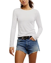 Free People Women's Nova Crewneck Long-Sleeve Top