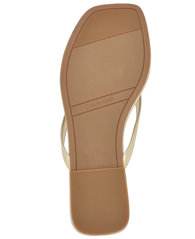 Calvin Klein Women's Stelea Flat Thong Sandals