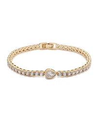 Givenchy Foldover Crystal Cubic Zirconia Flex Bracelet