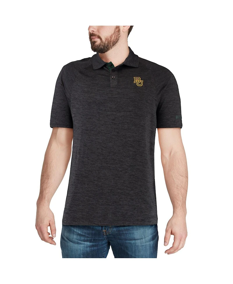 Colosseum Men's Heathered Black Baylor Bears Down Swing Polo Shirt
