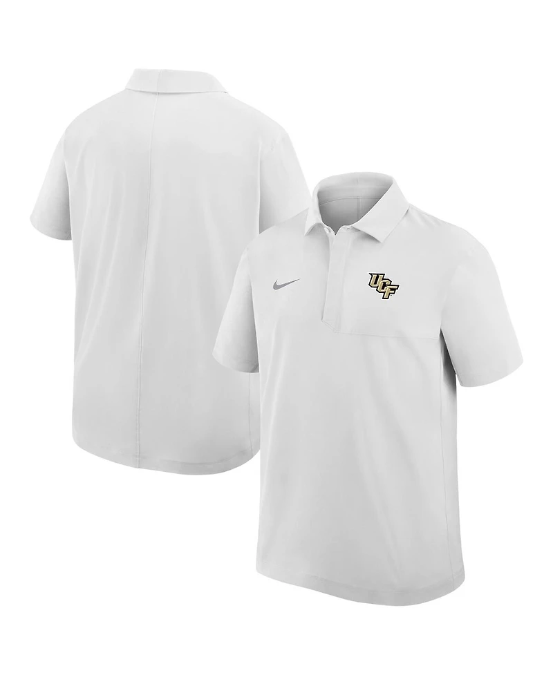 Nike Men's White Ucf Knights 2025 Sideline Dri-fit Polo Shirt