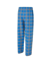 Concepts Sport Men's 2-Piece Blue/Silver Detroit Lions Avondale T-Shirt and Flannel Pants Set