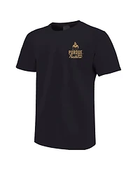 Image One Big Boys and Girls Black Purdue Boilermakers Comfort Colors Mascot Overlay T-Shirt