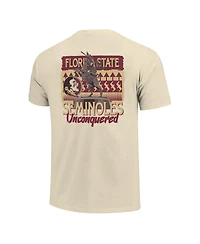 Image One Men's and Women's Natural Florida State Seminoles Hyper Local Statue T-Shirt