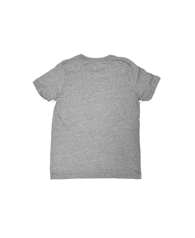 1863FC Big Boys and Girls Heather Gray Phoenix Rising Fc Color Badge T-Shirt