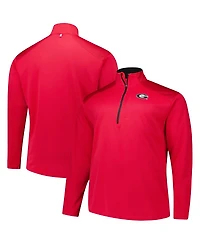 Fanatics Men's Red Georgia Bulldogs Big Tall Defender Quarter-Zip Sweatshirt