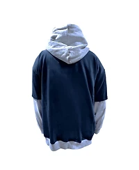 Profile Men's College Navy/Heather Gray Seattle Seahawks Big Tall Twofer Pullover Hoodie