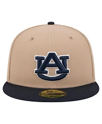 New Era Men's Khaki Auburn Tigers Two-Tone 59FIFTY Fitted Hat