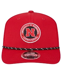 New Era Men's Scarlet Nebraska Huskers Coolera 9SEVENTY Rope Stretch-Snap Hat