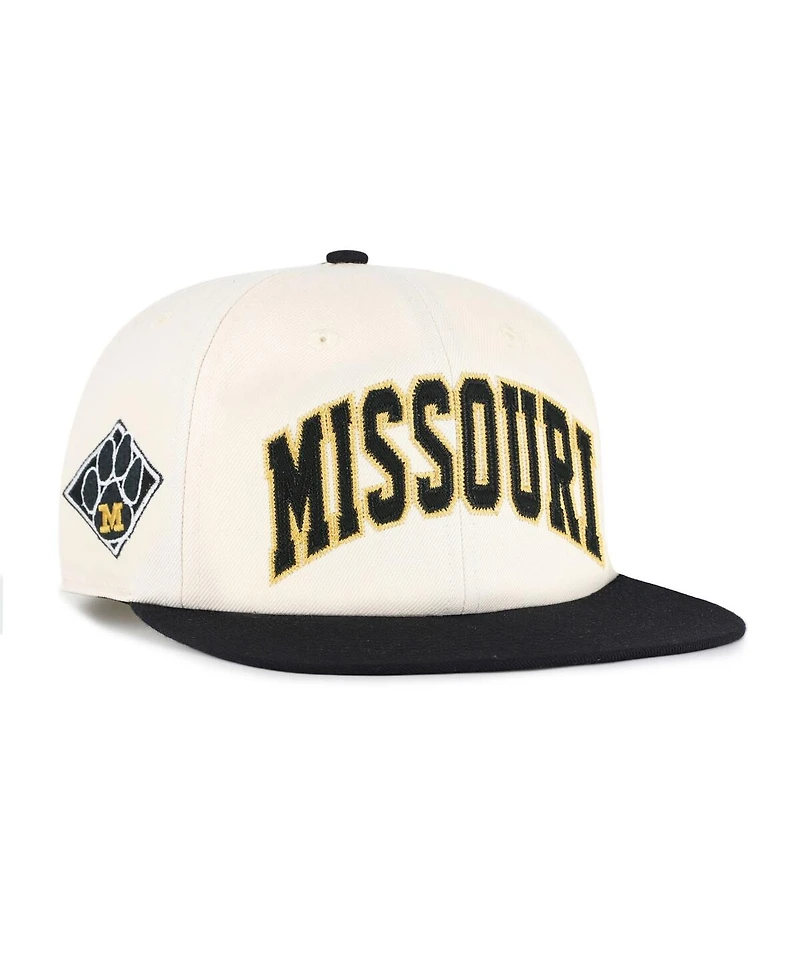 '47 Brand Men's and Women's Natural Missouri Tigers Crossover Off Hand Captain Adjustable Hat