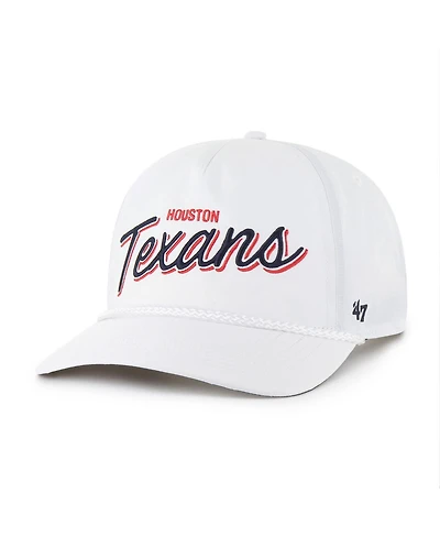 '47 Brand Men's White Houston Texans Brrr Fairway Hitch Adjustable Hat