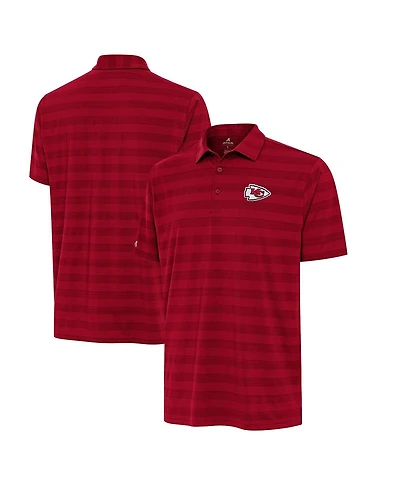 Antigua Men's Red Kansas City Chiefs Big Tall Tunnel Polo Shirt