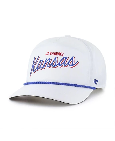 '47 Brand Men's White Kansas Jayhawks Fairway Hitch Adjustable Hat