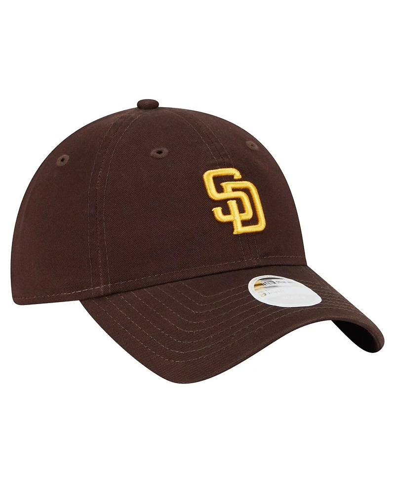New Era Women's Brown San Diego Padres Ornament 9TWENTY Adjustable Hat