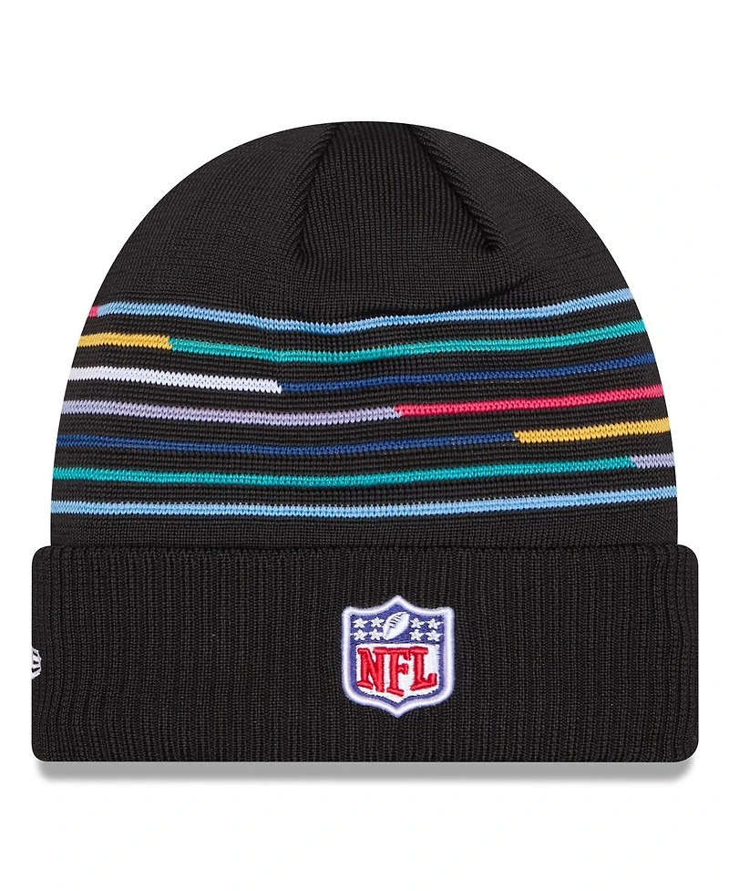 New Era Men's Black Kansas City Chiefs 2025 Nfl Crucial Catch Cuffed Knit Hat