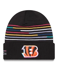 New Era Men's Black Cincinnati Bengals 2025 Nfl Crucial Catch Cuffed Knit Hat