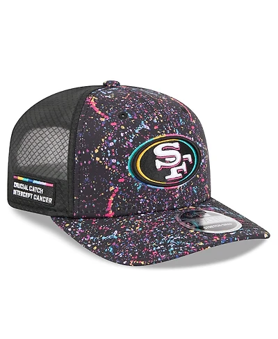 New Era Men's Black San Francisco 49ers 2025 Nfl Crucial Catch 9SEVENTY Adjustable Hat