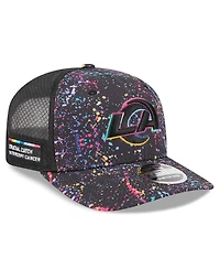 New Era Men's Black Los Angeles Rams 2025 Nfl Crucial Catch 9SEVENTY Adjustable Hat