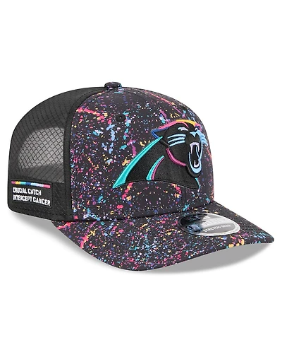 New Era Men's Black Carolina Panthers 2025 Nfl Crucial Catch 9SEVENTY Adjustable Hat