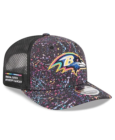 New Era Men's Black Baltimore Ravens 2025 Nfl Crucial Catch 9SEVENTY Adjustable Hat