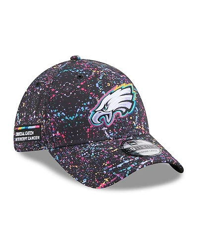 New Era Men's Black Philadelphia Eagles 2025 Nfl Crucial Catch 39THIRTY Flex Hat