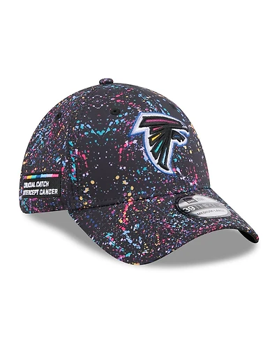 New Era Men's Black Atlanta Falcons 2025 Nfl Crucial Catch 39THIRTY Flex Hat