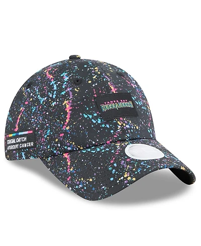 New Era Women's Black Tampa Bay Buccaneers 2025 Nfl Crucial Catch Pony Tail Adjustable Hat