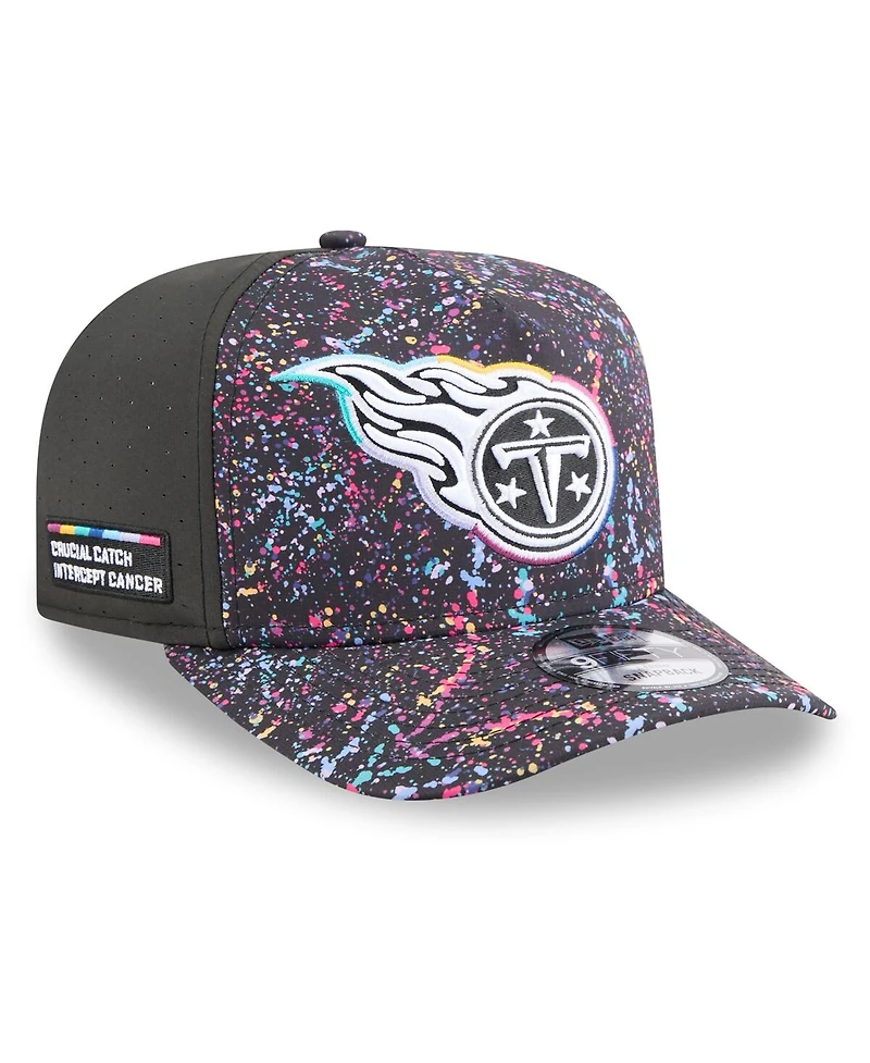 New Era Men's Black Tennessee Titans 2025 Nfl Crucial Catch A-Frame 9FIFTY Snapback Hat