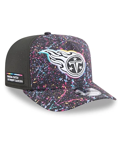 New Era Men's Black Tennessee Titans 2025 Nfl Crucial Catch A-Frame 9FIFTY Snapback Hat