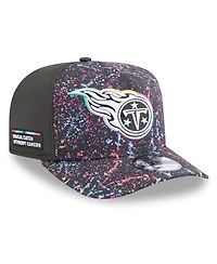 New Era Men's Black Tennessee Titans 2025 Nfl Crucial Catch A-Frame 9FIFTY Snapback Hat