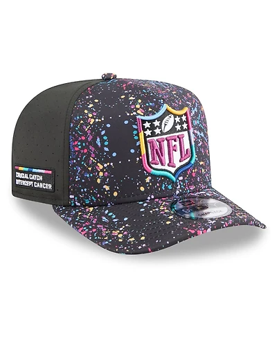 New Era Men's Black Shield Logo 2025 Nfl Crucial Catch A-Frame 9FIFTY Snapback Hat
