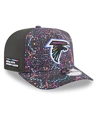 New Era Men's Black Atlanta Falcons 2025 Nfl Crucial Catch A-Frame 9FIFTY Snapback Hat