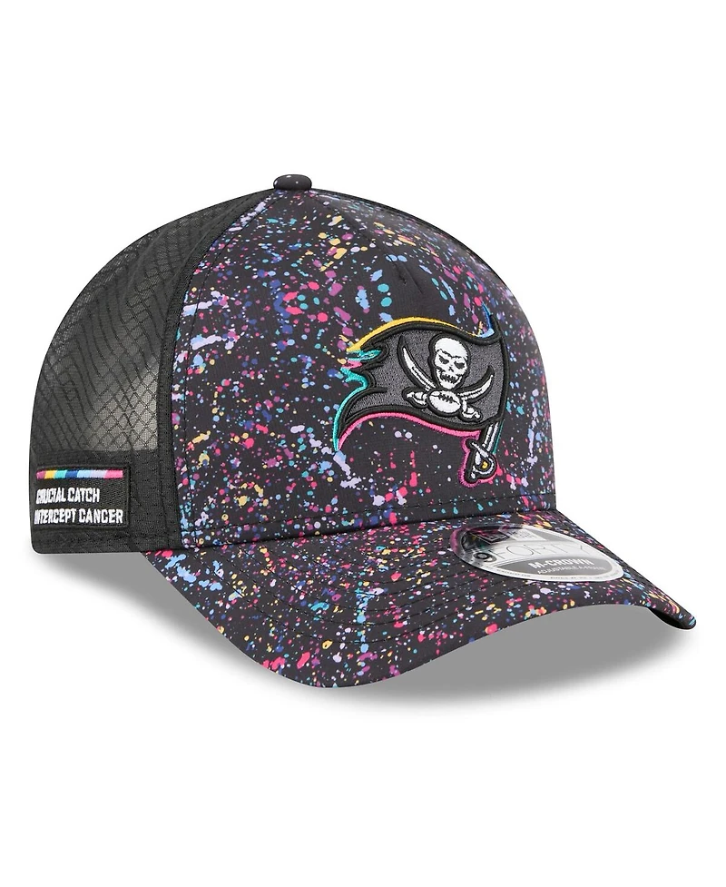 New Era Men's Black Tampa Bay Buccaneers 2025 Nfl Crucial Catch 9FORTY Adjustable Hat