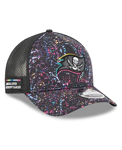 New Era Men's Black Tampa Bay Buccaneers 2025 Nfl Crucial Catch 9FORTY Adjustable Hat