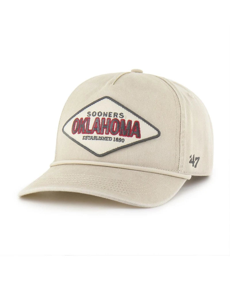'47 Brand Men's and Women's Cream Oklahoma Sooners Outdoorsmen Cairn Hitch Adjustable Hat